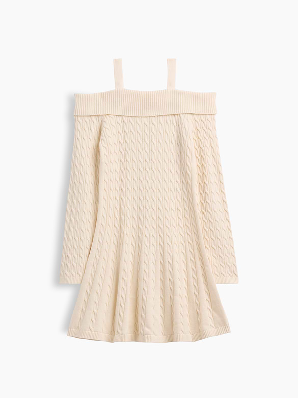 Kids Cable-Knit Sweater Dress