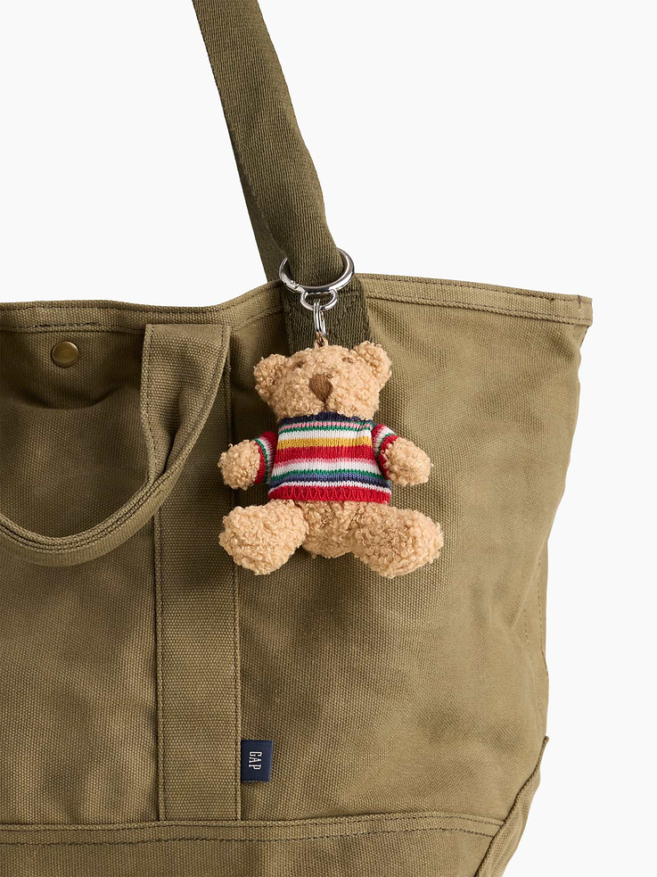 Image 3 de 3, Breloque de sac ourson Brannan avec chandail
