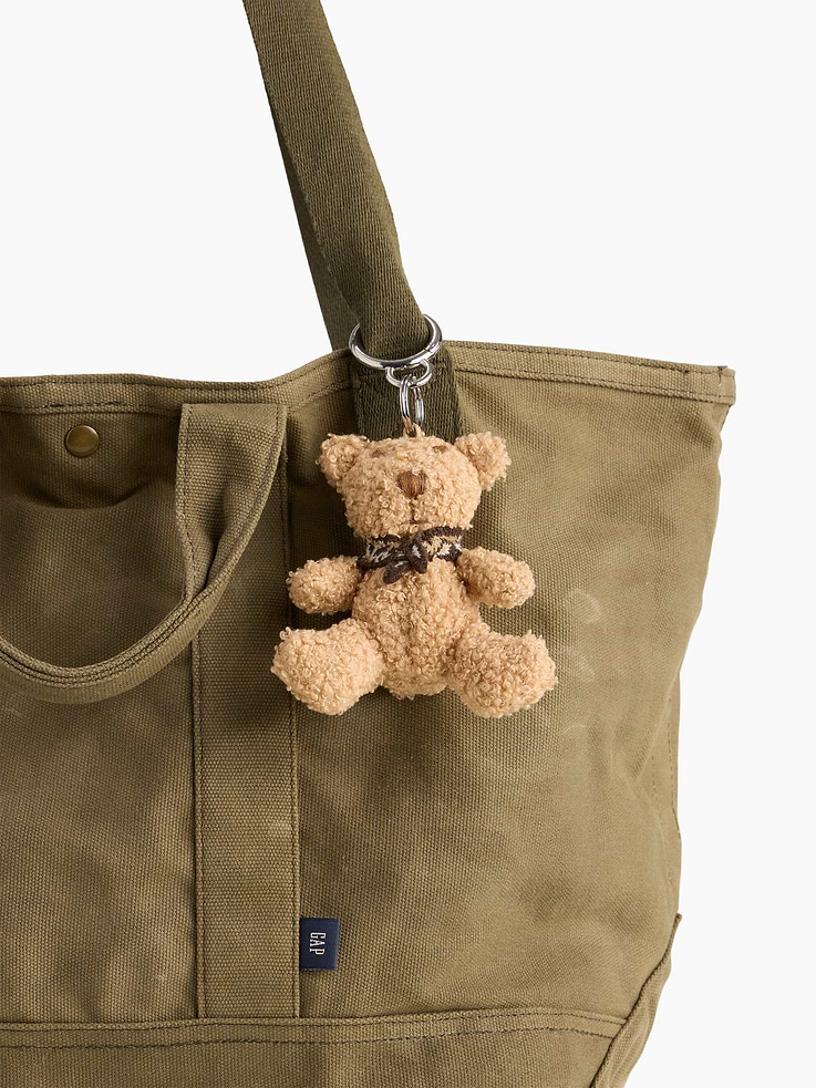 Image 3 de 3, Breloque de sac ourson Brannan avec écharpe