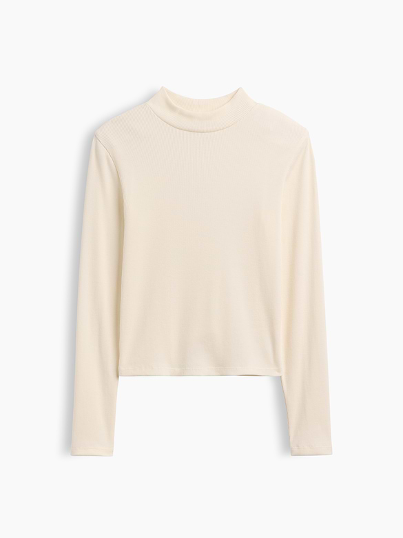 Kids Ribbed Mockneck Top