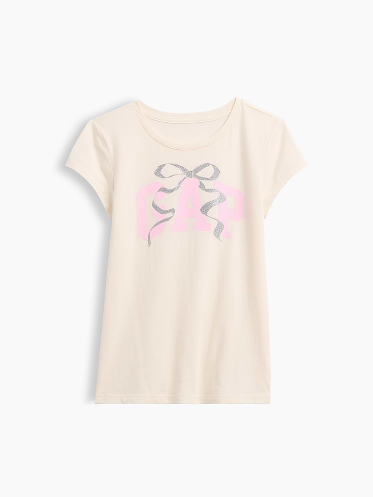 Image 1 of 3, Soft jersey knit., Short sleeves., Crewneck., Graphic at front., This product was made in a factory that invests in gender equity and women’s empowerment through RISE. Learn more at, Product #1178427