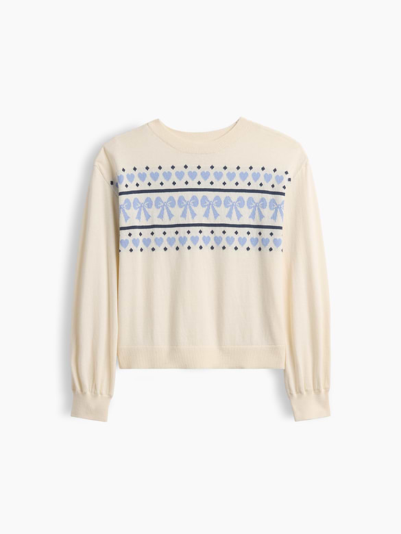 Kids Relaxed Intarsia Sweater