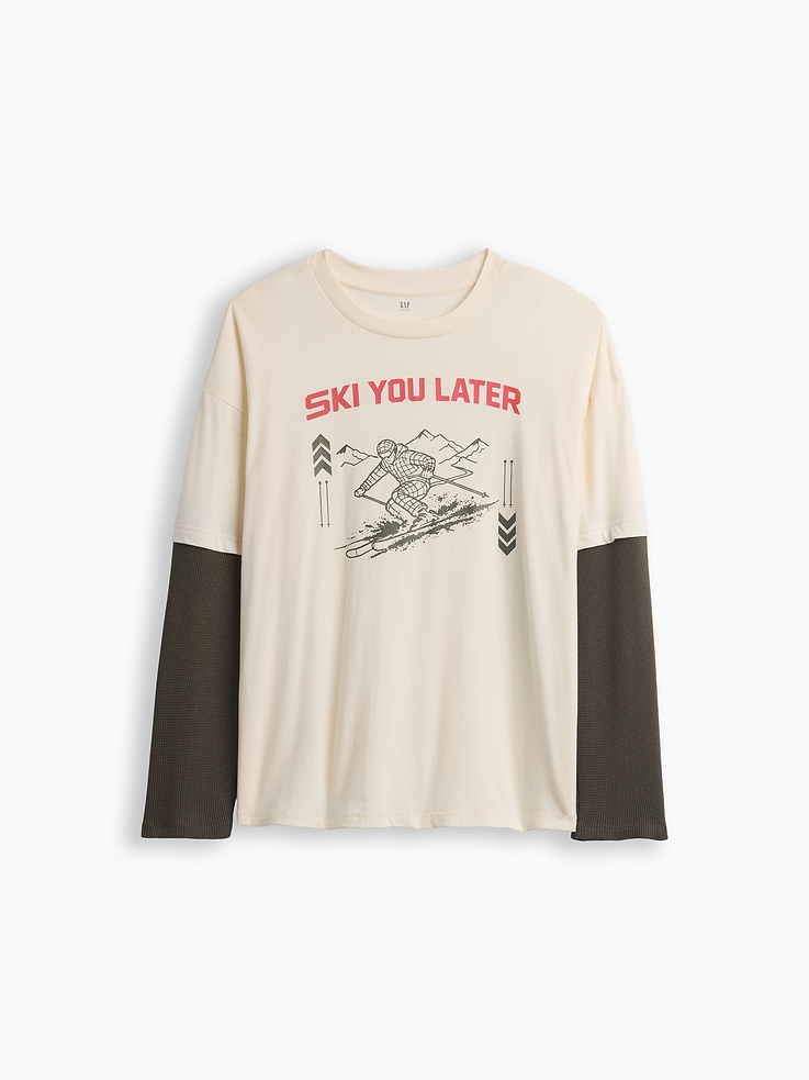 Image number 1 showing, Kids Relaxed Graphic T-Shirt