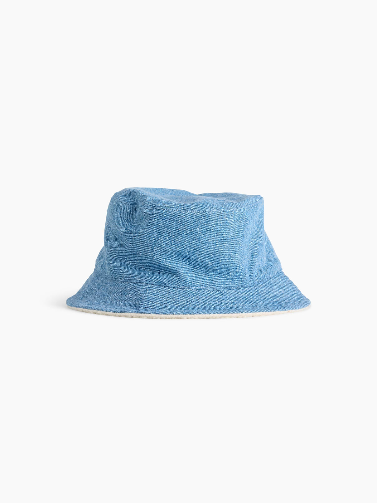 Kids Sherpa-Lined Denim Bucket Hat