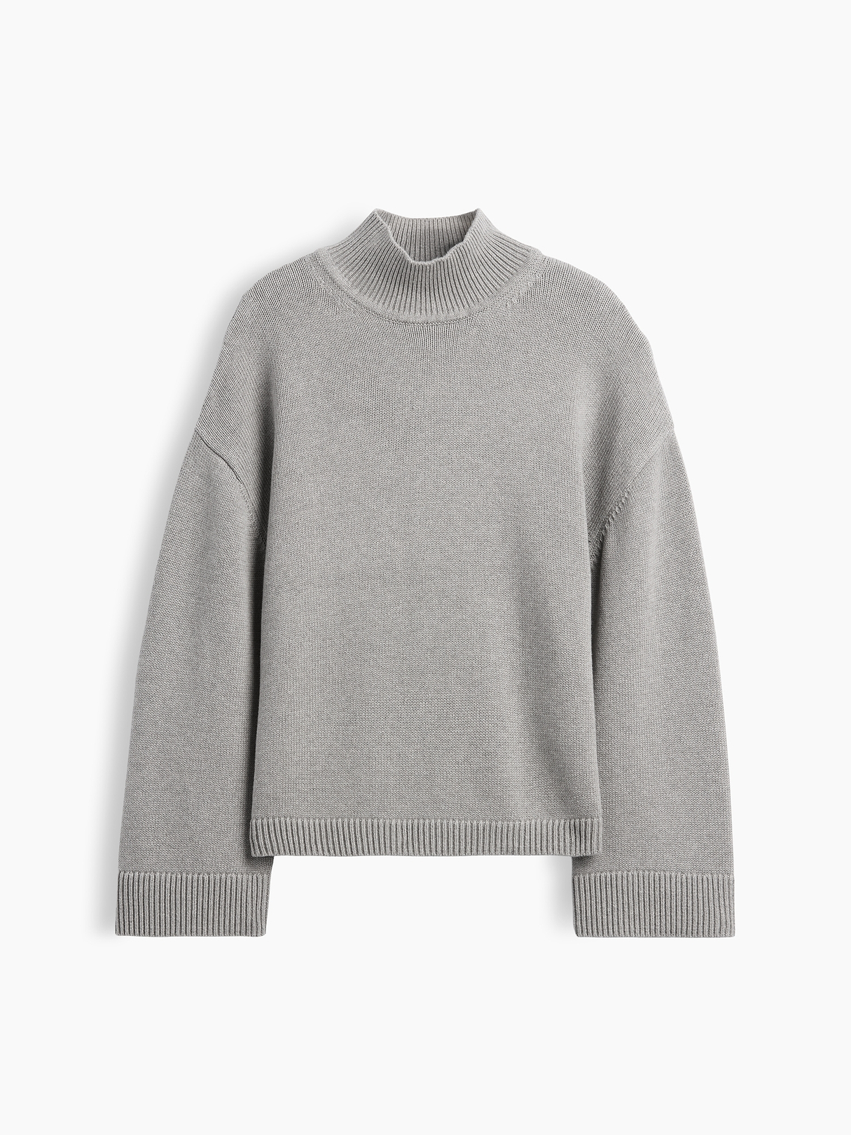 100% Cotton Oversized Mockneck Sweater | Gap