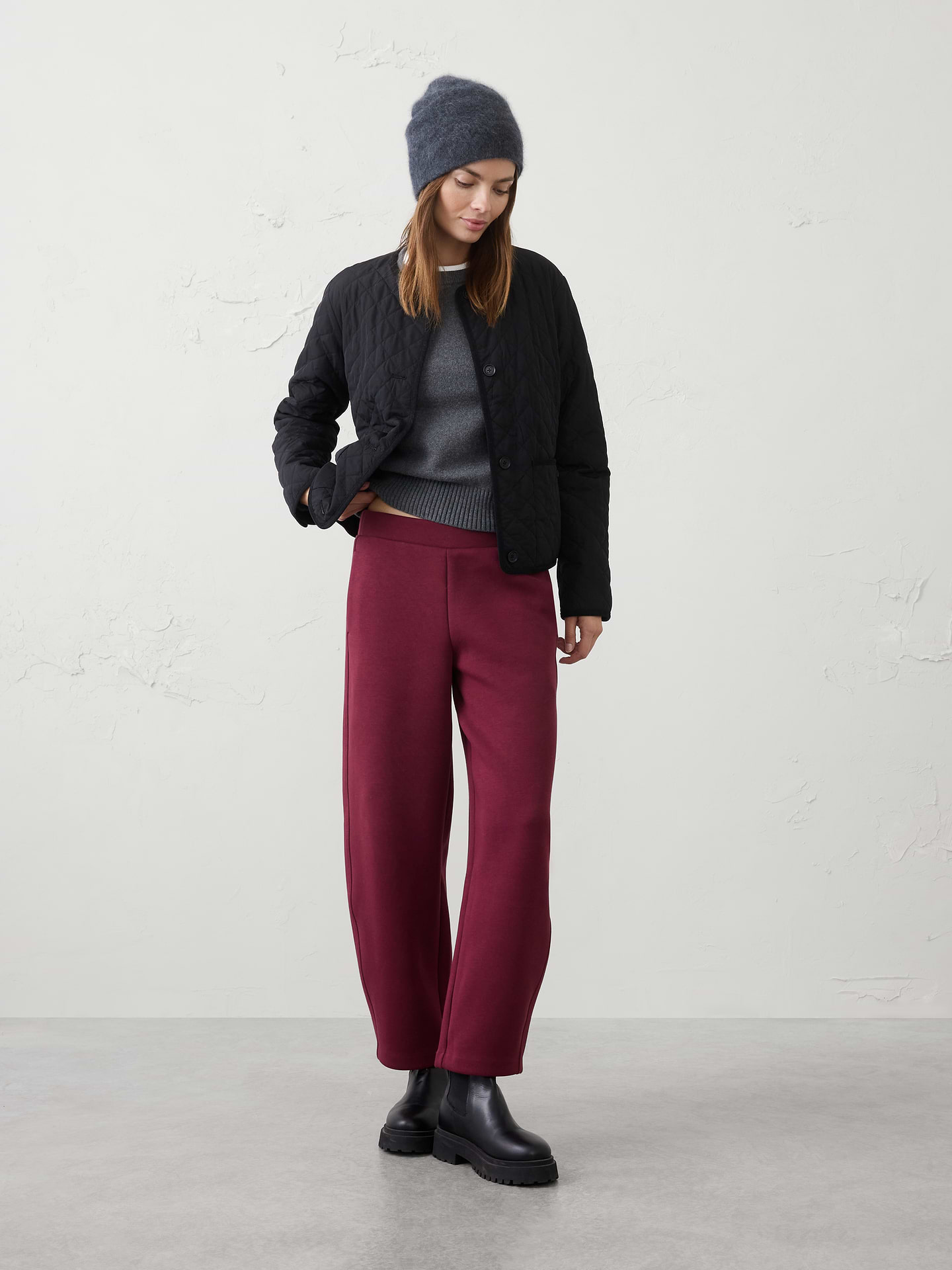 Image number 1 showing, Weekender Barrel-Leg Mid-Rise Pant