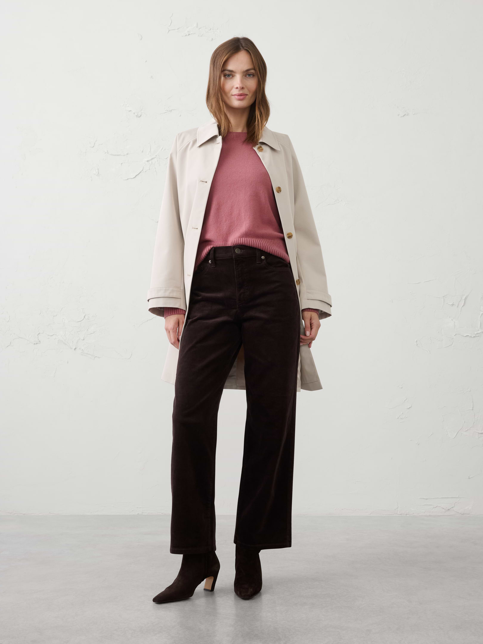 Image number 1 showing, Straight-Leg High-Rise Corduroy Pant