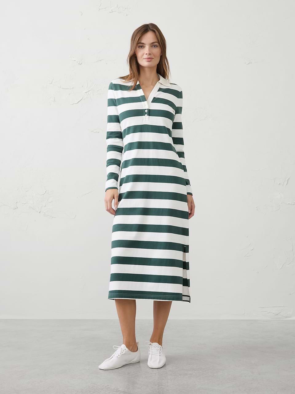 Polo Knit Midi Dress