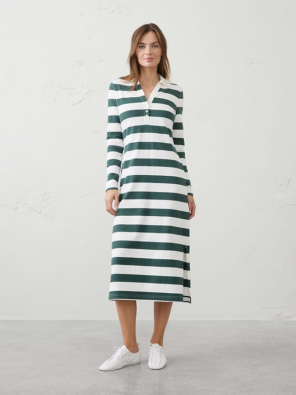 Polo Knit Midi Dress