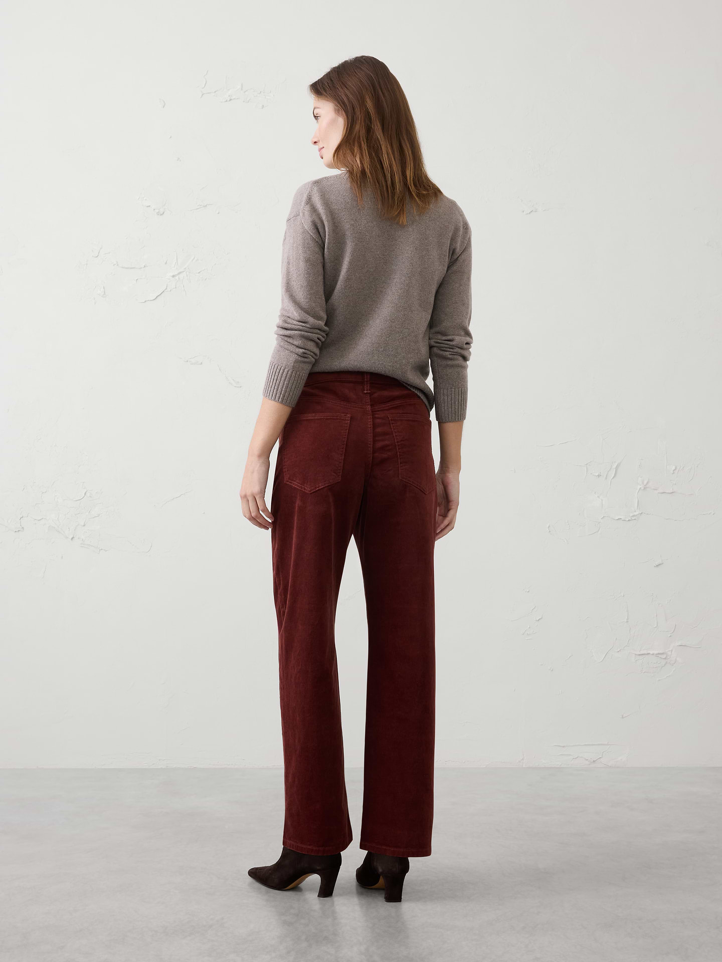 Image number 2 showing, Straight-Leg High-Rise Corduroy Pant