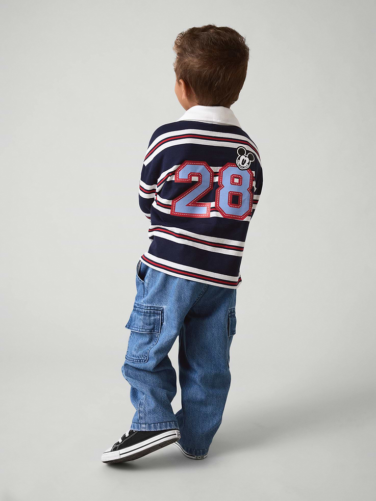 Image 4 of 4, babyGap × Disney Mickey Mouse Rugby Polo Shirt