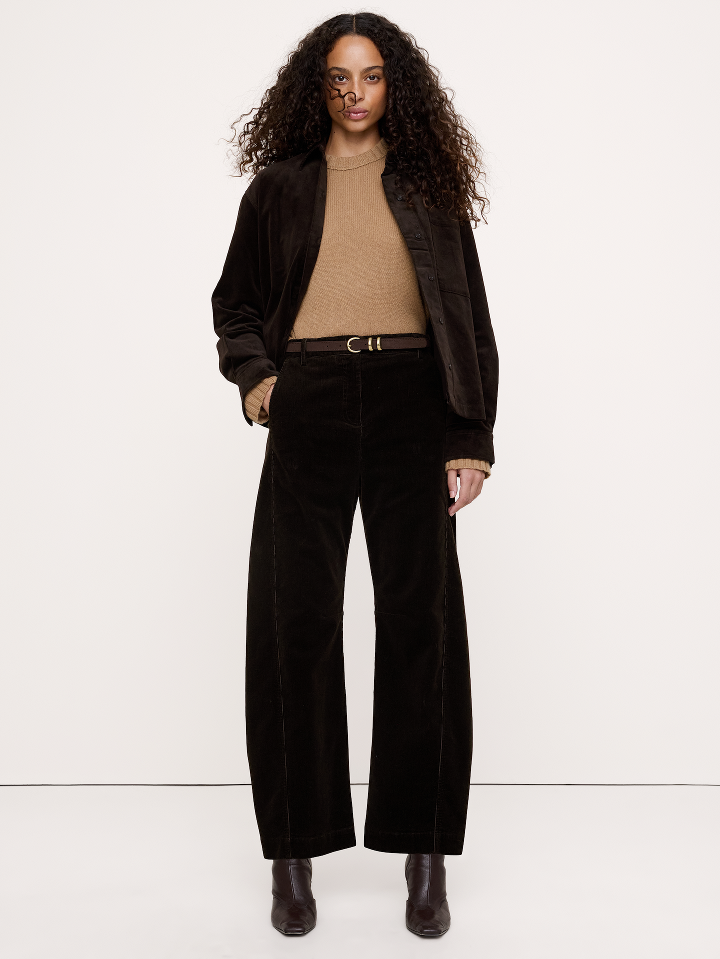 Image number 1 showing, Oversized Stretch-Cotton Utility Shirt