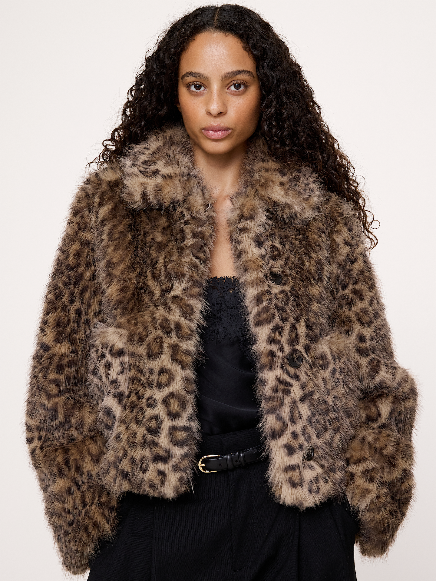 Image 3 of 7, Faux Fur Jacket