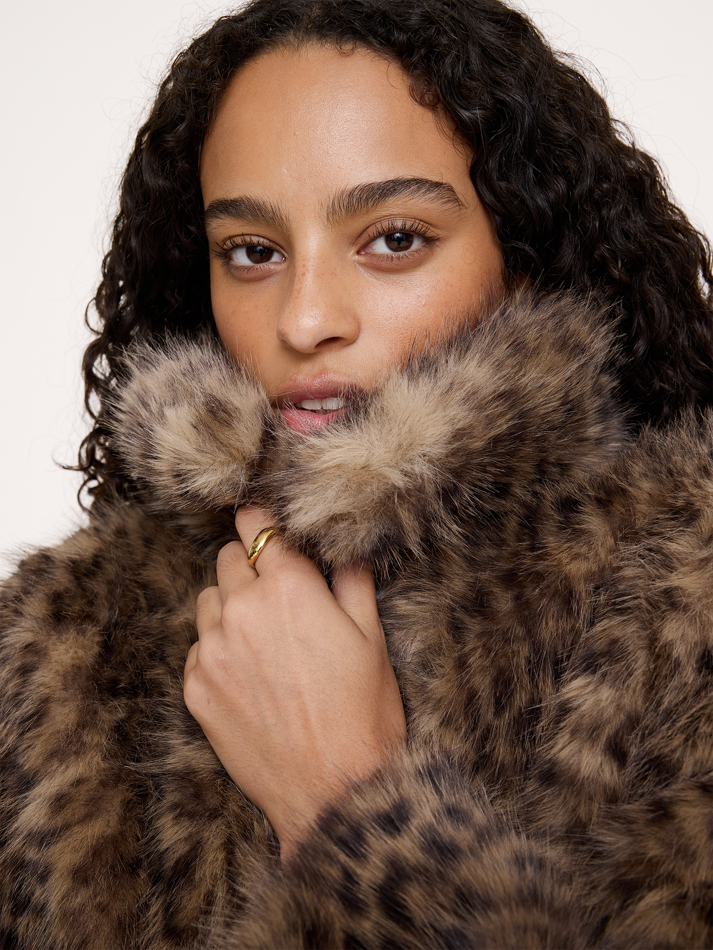 Image 7 of 7, Faux Fur Jacket