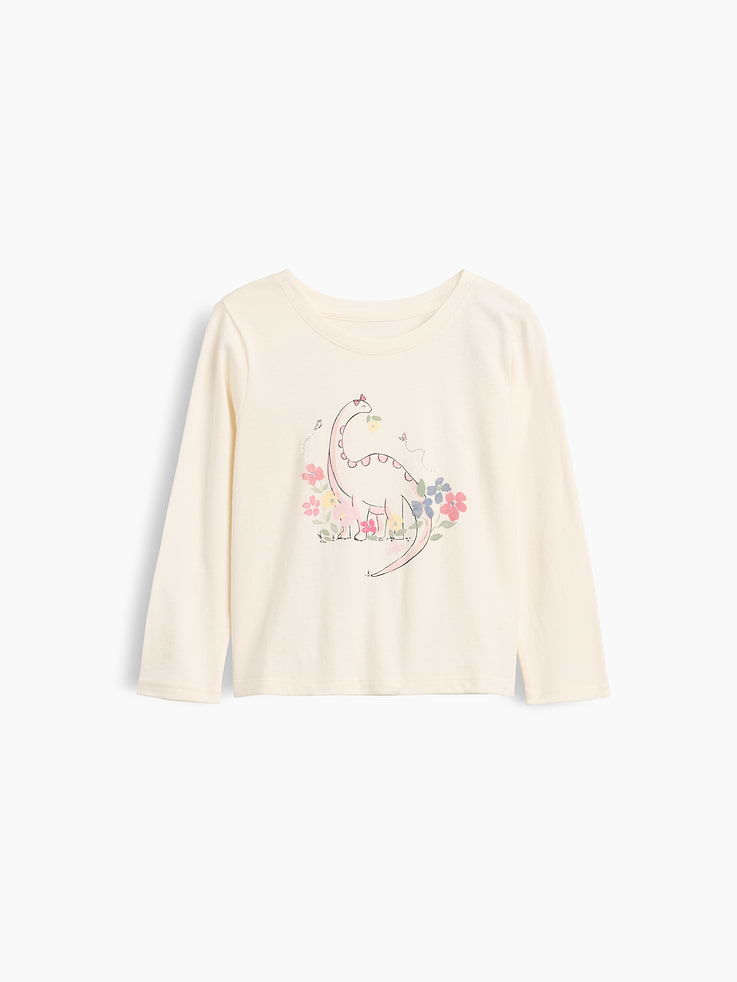 Image 1 de 2, Passez de l’heure des câlins à l’heure du jeu en un rien de temps grâce à nos indispensables préférés à agencer à volonté. Tous les modèles sont faits de coton doux avec des motifs amusants et des couleurs vives., Jersey de coton doux., Encolure ras du cou., Manches longues., Imprimé sur le devant., Produit #912451