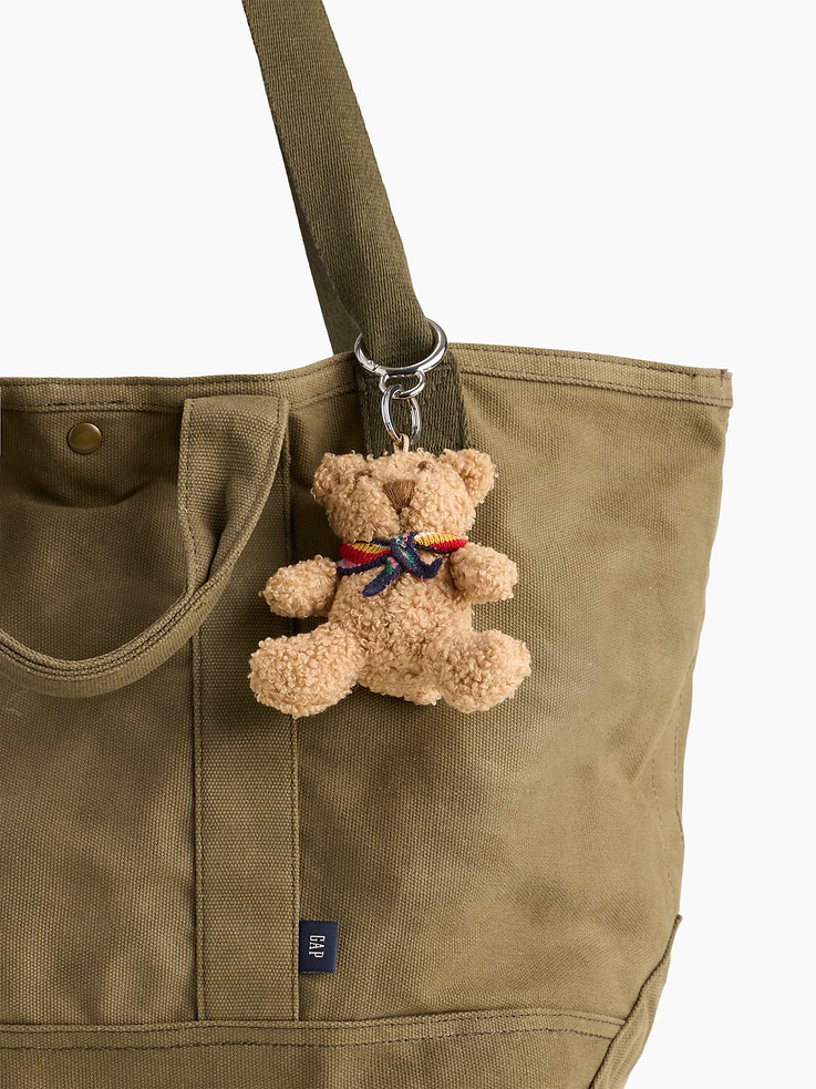 Image 3 de 3, Breloque de sac ourson Brannan avec écharpe