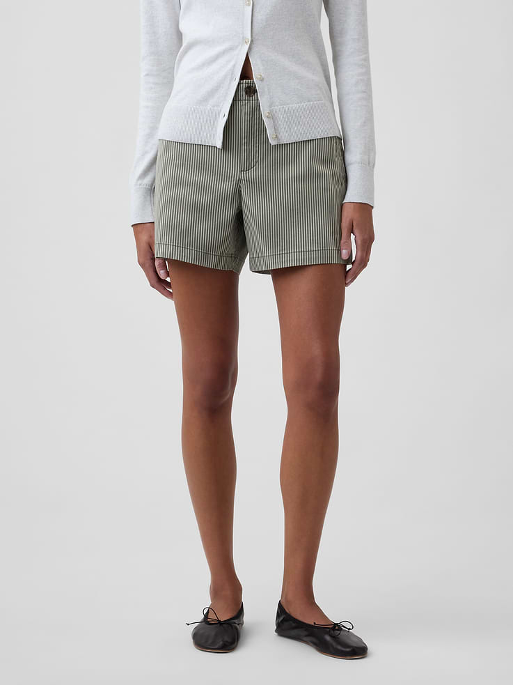 Image number 2 showing, 5" Mid Rise Downtown Khaki Shorts
