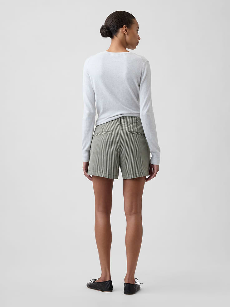 Image number 4 showing, 5" Mid Rise Downtown Khaki Shorts
