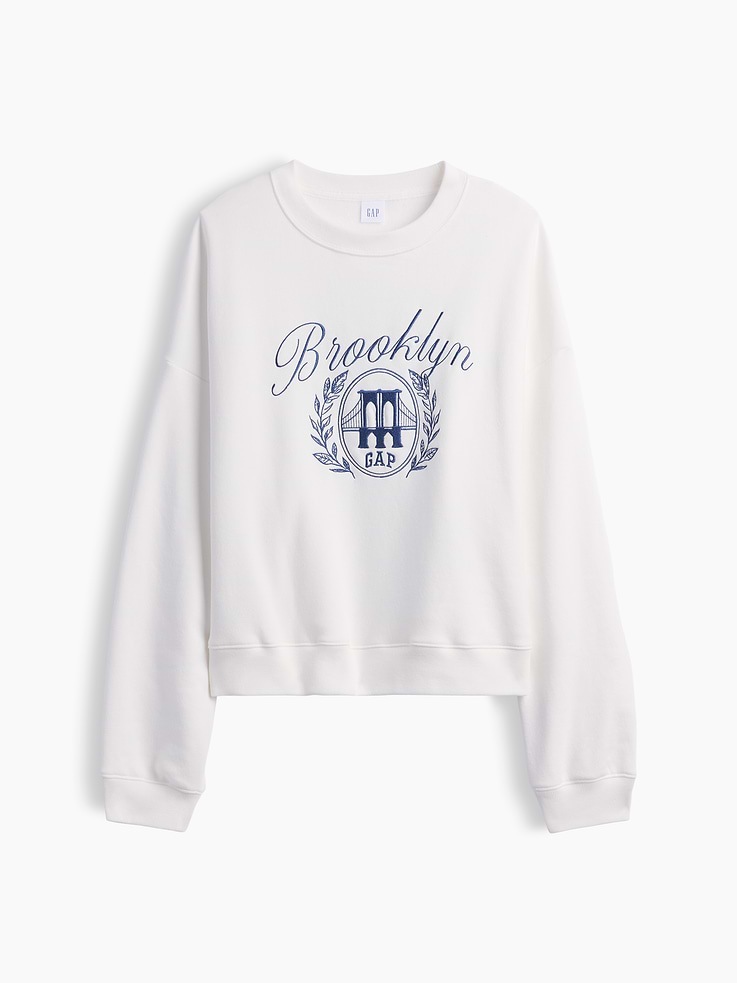 Image 5 of 5, Oversized Wedge Crewneck Sweatshirt