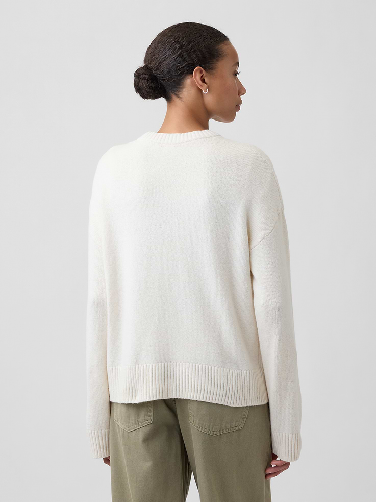 Image 2 of 5, Cashsoft Relaxed Crewneck Sweater