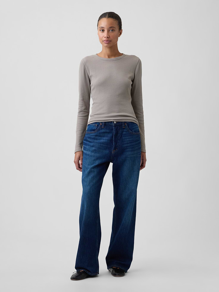 Image number 3 showing, Waffle-Knit Crewneck T-Shirt