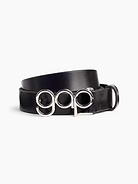 Image number 1 showing, 100% Leather Bubble Logo Belt