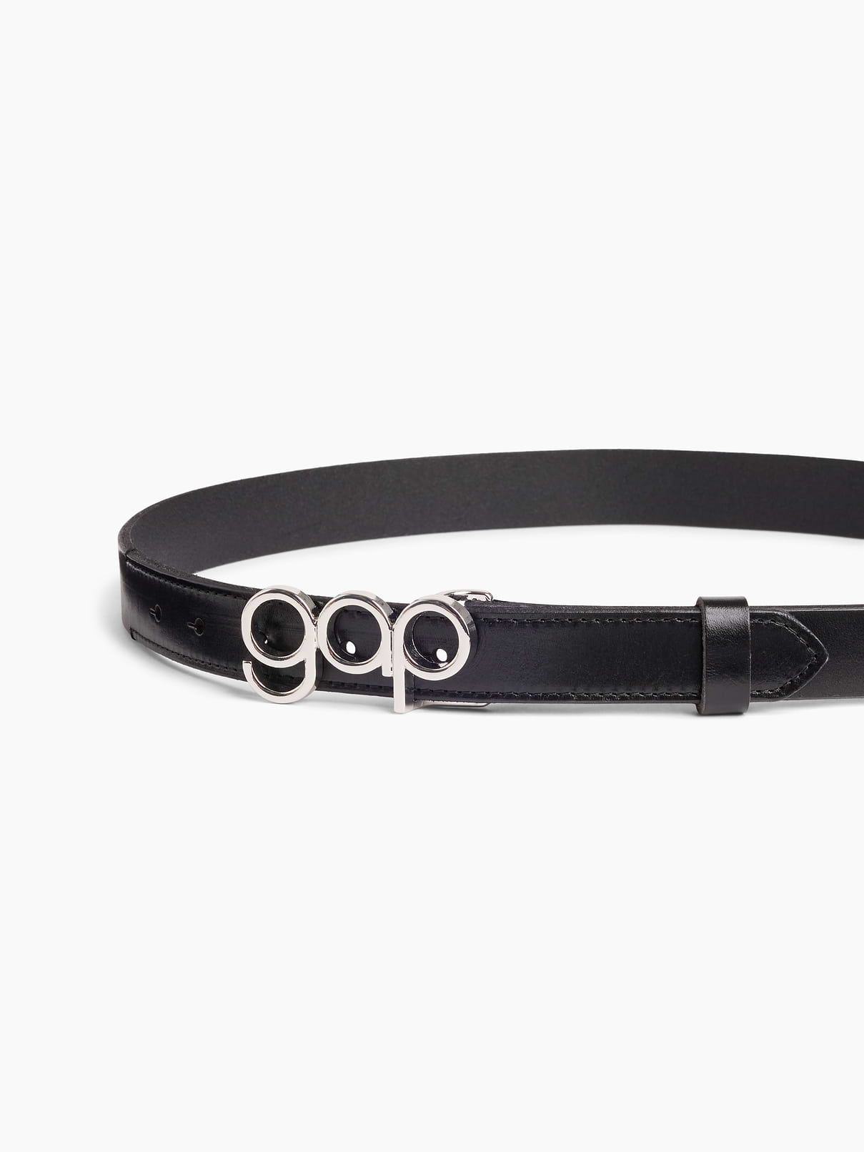 Image number 3 showing, 100% Leather Bubble Logo Belt