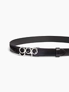 Image number 3 showing, 100% Leather Bubble Logo Belt