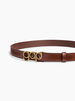 Image number 3 showing, 100% Leather Bubble Logo Belt