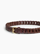 Image number 3 showing, 100% Leather Braided Belt