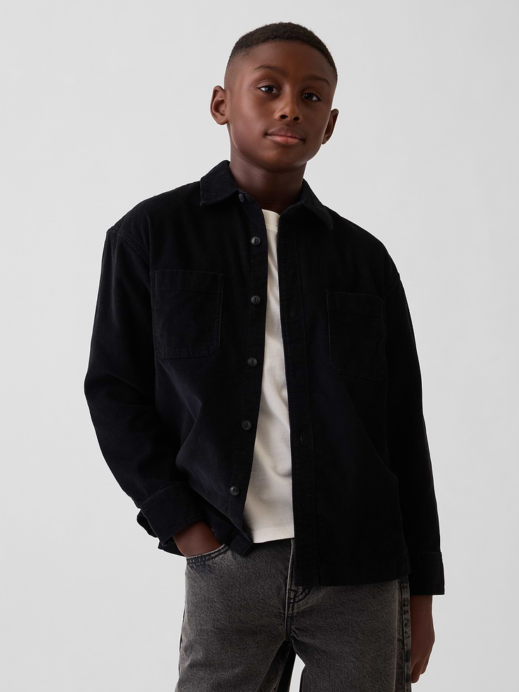 Image number 1 showing, Kids Corduroy Utility Shirt