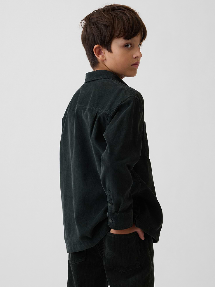 Image number 3 showing, Kids Corduroy Utility Shirt