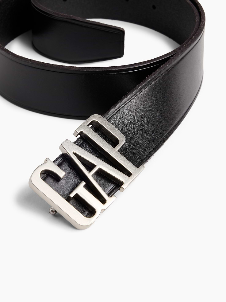 Image number 4 showing, 100% Leather Logo Belt