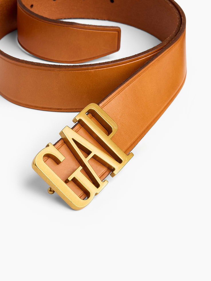 Image number 4 showing, 100% Leather Logo Belt