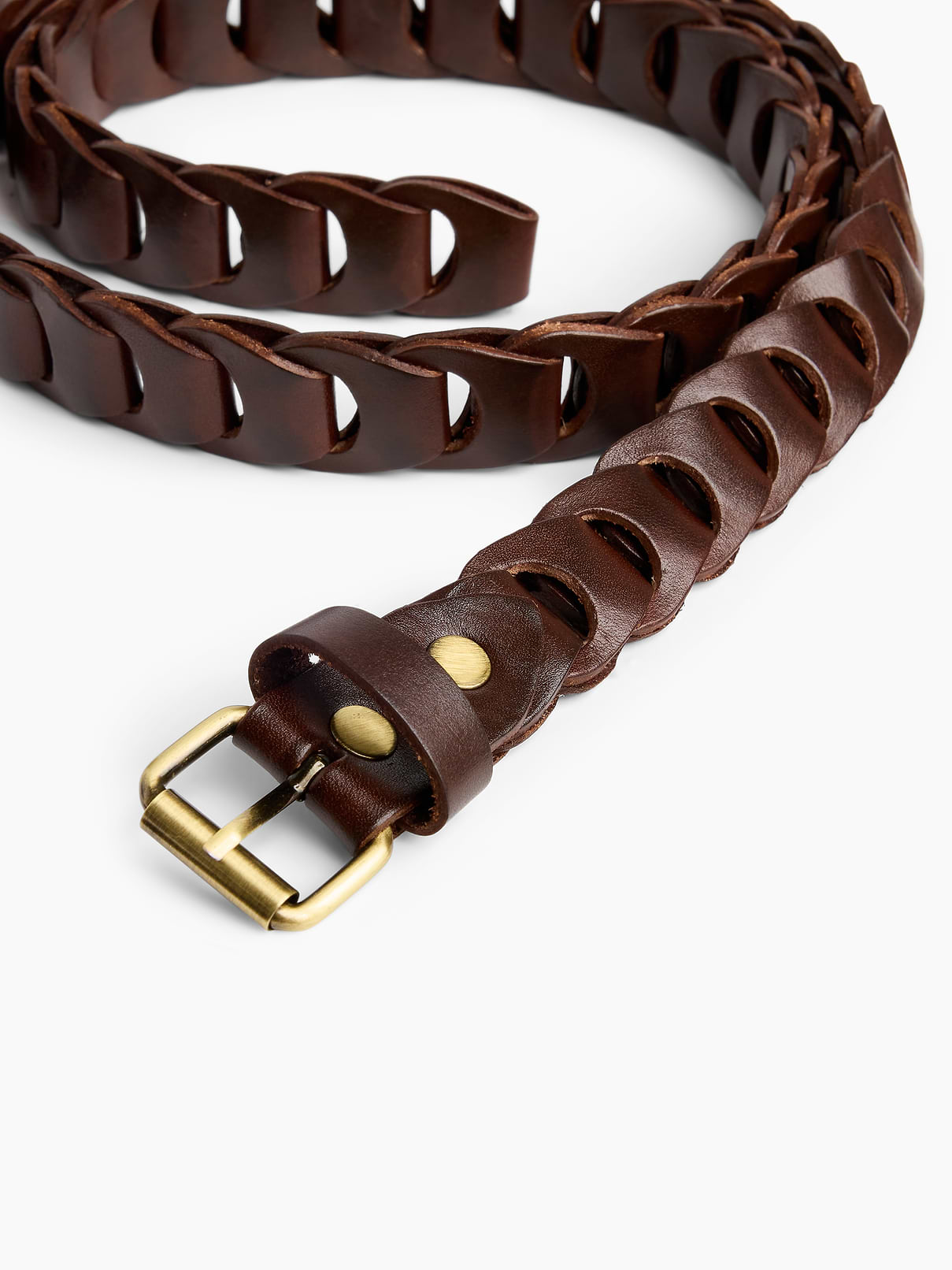 Image number 4 showing, 100% Leather Braided Belt