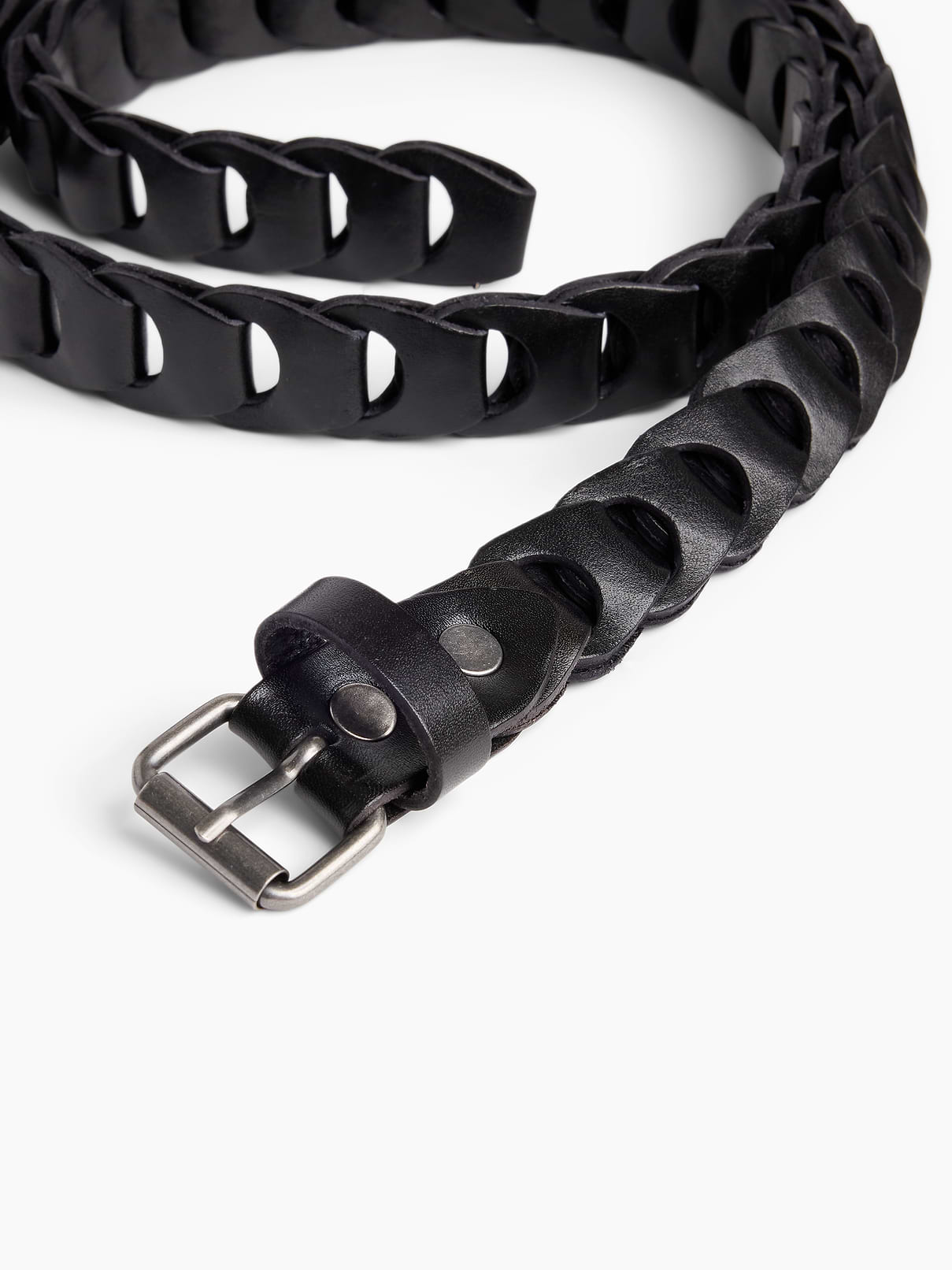 Image number 4 showing, 100% Leather Braided Belt