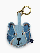 Image number 1 showing, Patchwork Denim Brannan Bear Bag Charm