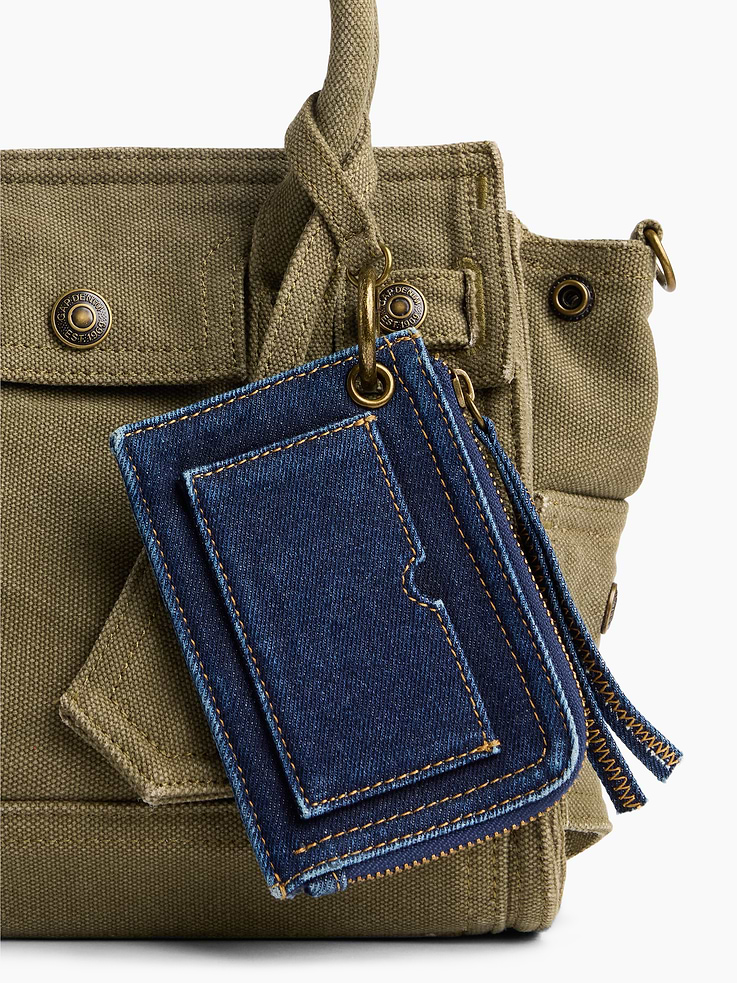 Image number 3 showing, Denim Card Case Bag Charm