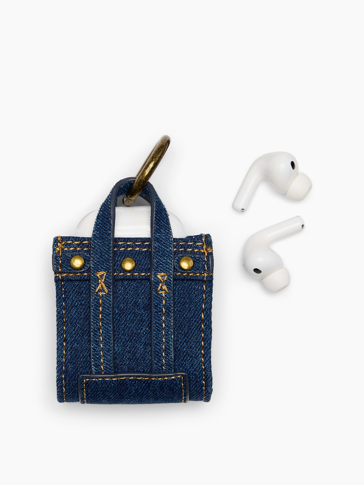 Image number 4 showing, Denim Headphone Case Bag Charm