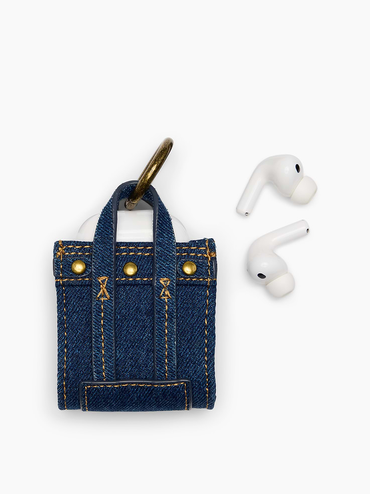 Image number 4 showing, Denim Headphone Case Bag Charm