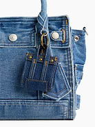 Image number 3 showing, Denim Headphone Case Bag Charm