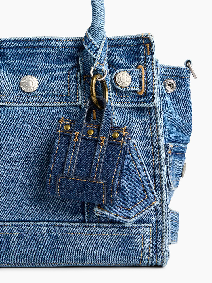 Image number 3 showing, Denim Headphone Case Bag Charm