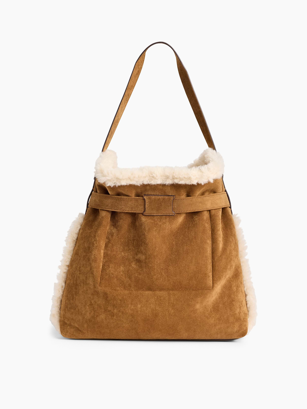 Image number 4 showing, Vegan Suede Shoulder Bag
