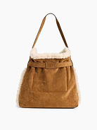 Image number 4 showing, Vegan Suede Shoulder Bag