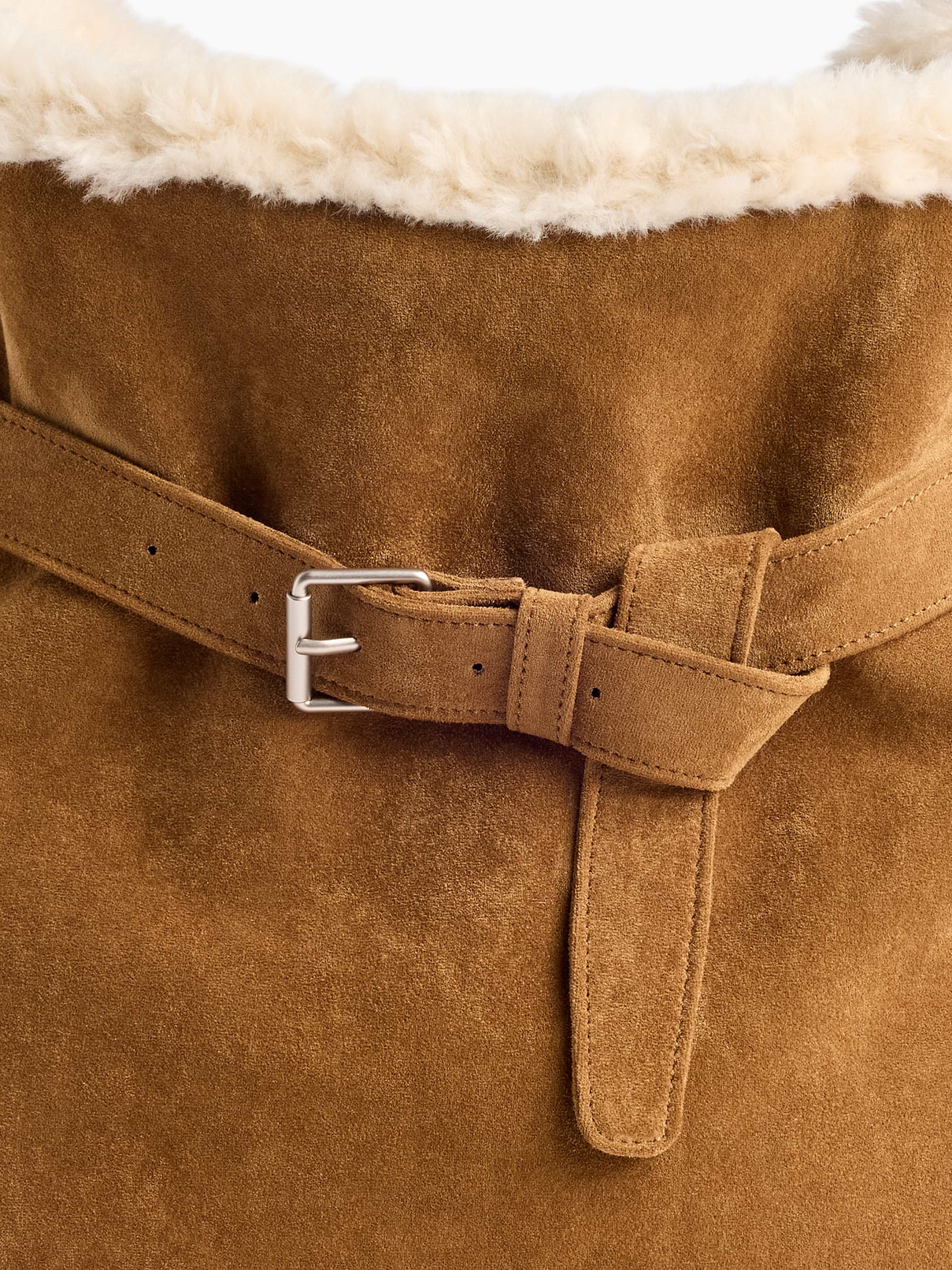 Image number 6 showing, Vegan Suede Shoulder Bag