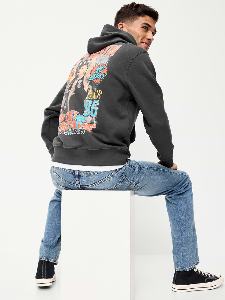 Image 3 of 4, Essential Popover Graphic Hoodie