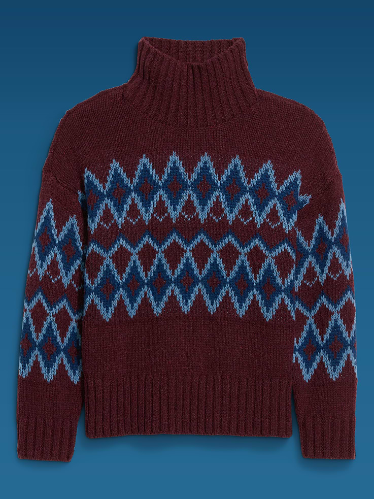 Image 4 of 6, Old Navy x Altuzarra Fair Isle Mock-Neck Sweater