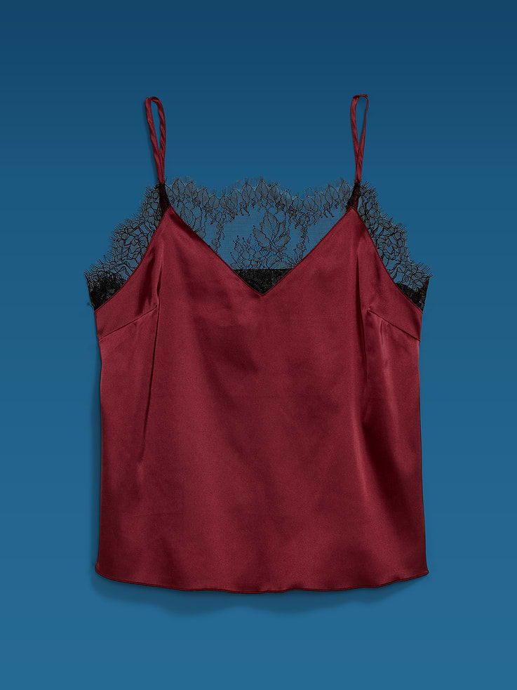 Image 6 of 6, Old Navy x Altuzarra Satin Lace Cami Top