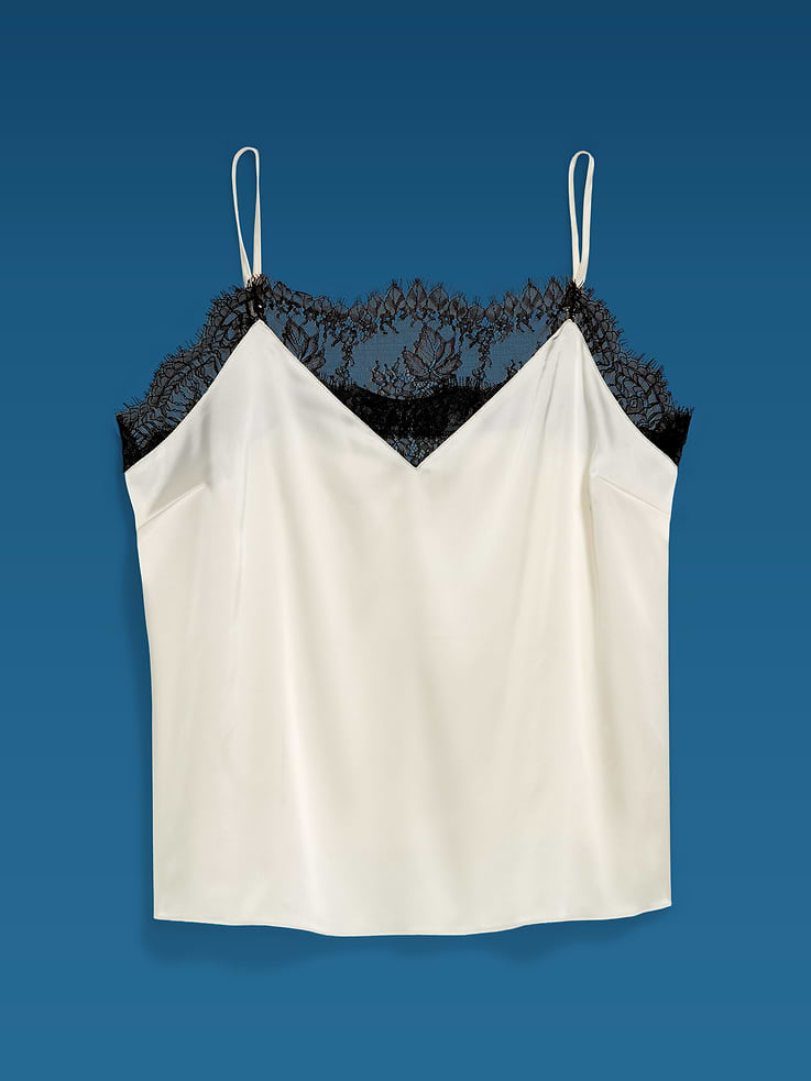 Image 6 de 6, Camisole en satin à garniture en dentelle Old Navy x Altuzarra