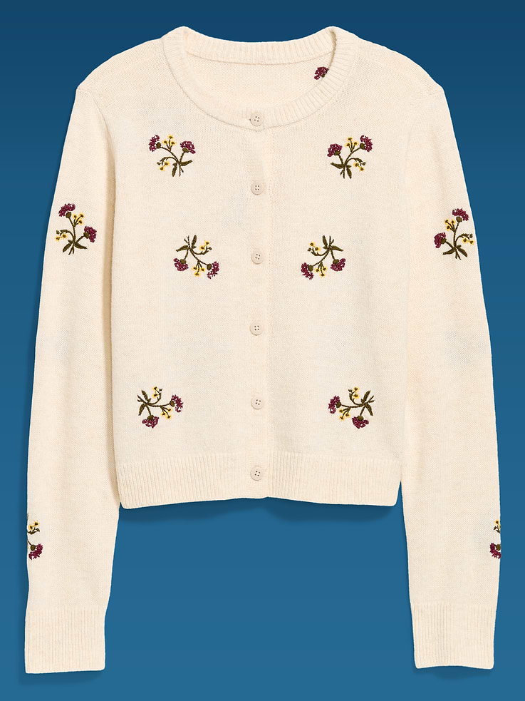 Image 4 of 6, Old Navy x Altuzarra Embroidered Cardigan